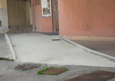 Création d&rsquo;une rampe PMR à PORT DE BOUC